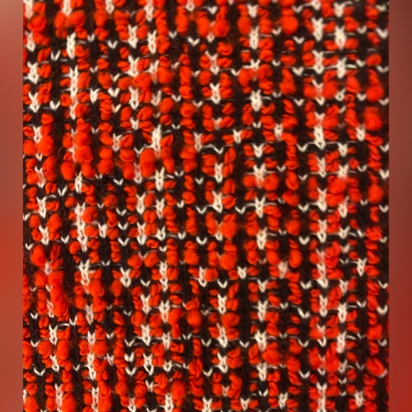 Banana Republic Red/Black/White Tweed Cotton Blend Sleeveless Top Size M - Picture 6 of 13